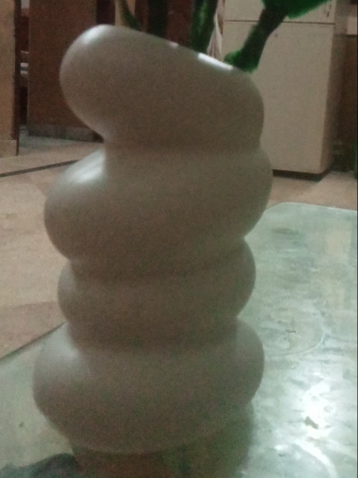 Elegant Wavy Plastic Vase