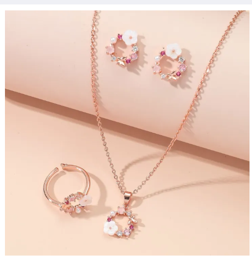4 Pieces Rose Gold Lady