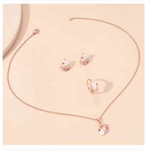 4 Pieces Rose Gold Lady
