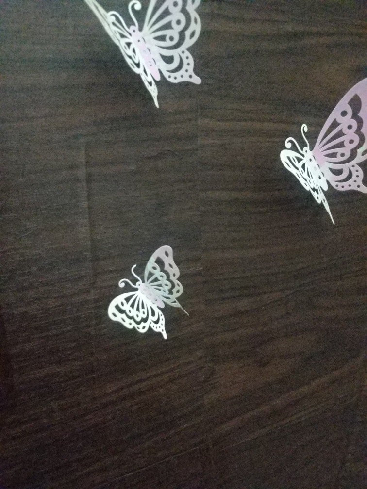 3D Butterfly Golden Wall Sticker