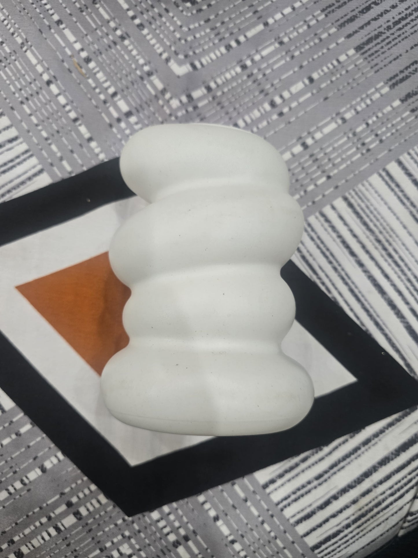 Elegant Wavy Plastic Vase