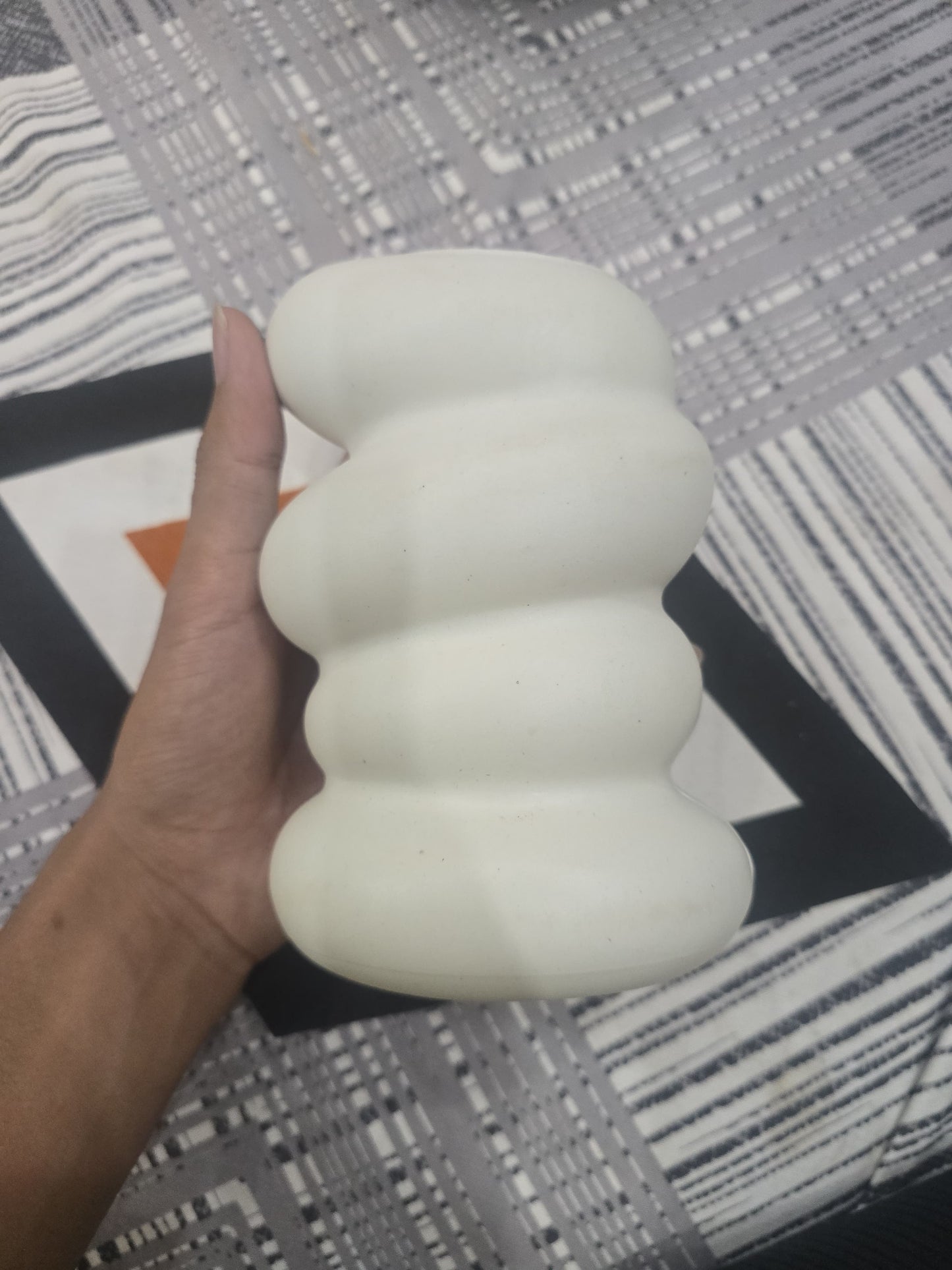 Elegant Wavy Plastic Vase