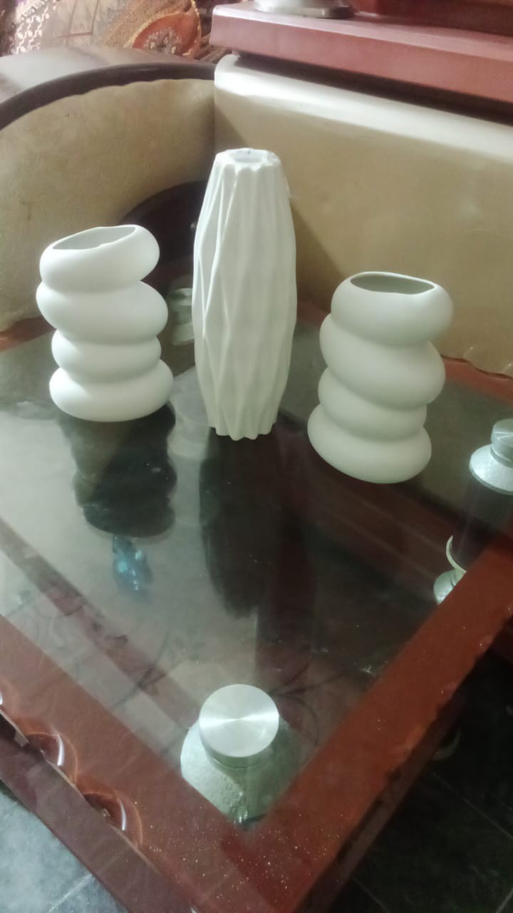 Elegant Wavy Plastic Vase