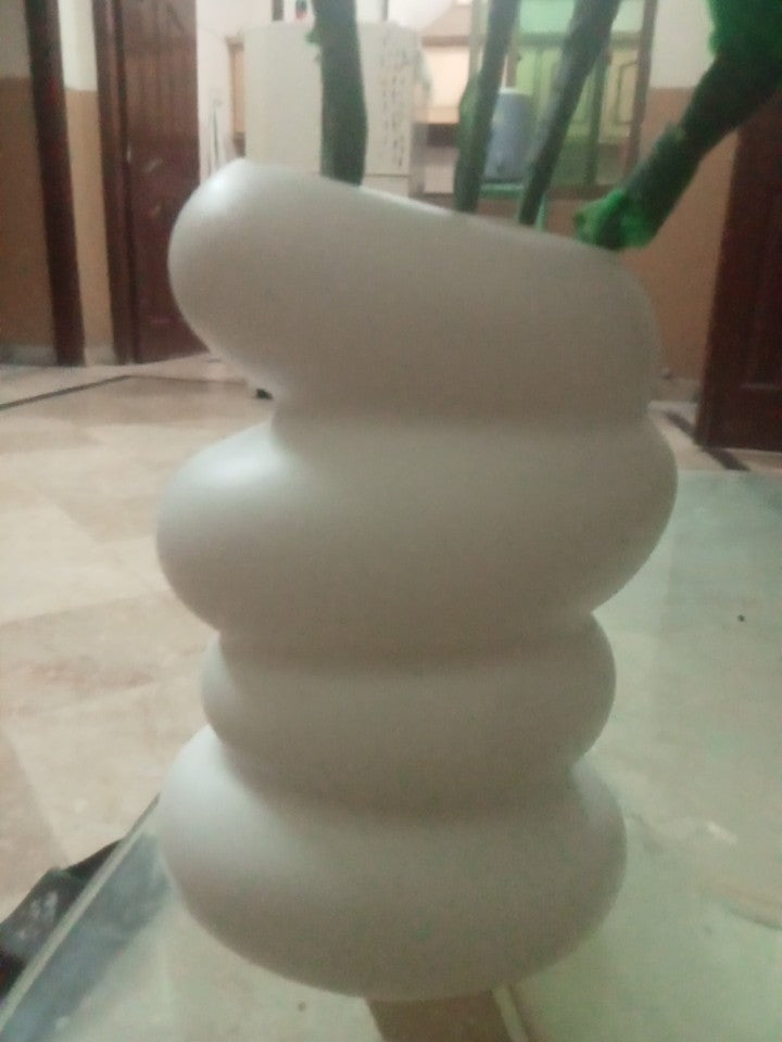 Elegant Wavy Plastic Vase